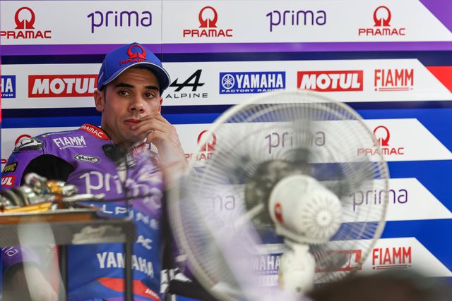 O piloto de MotoGP Miguel Oliveira na época 2025 com a Prima Pramac Racing (Yamaha)