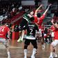 Jogo de andebol entre Benfica e Sporting, época 2024/25