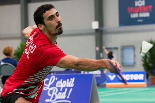 Bruno Carvalho, jogador de badminton. Fotografia FPB