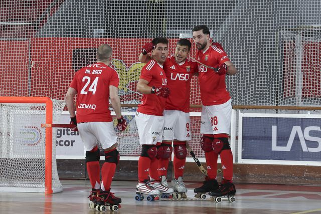 Equipa de hóquei em patins Benfica. Foto FPP