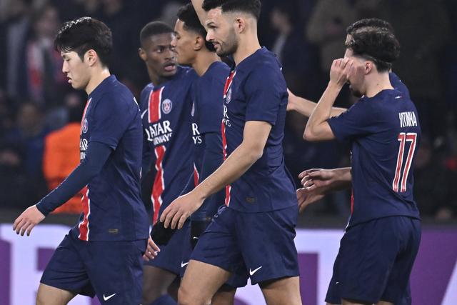Gonçalo Ramos a festejar o seu golo pelo PSG frente ao Brest