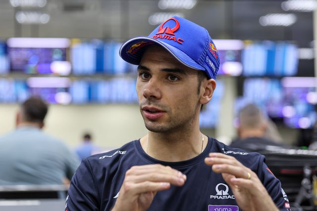 O piloto de MotoGP Miguel Oliveira na época 2025 com a Prima Pramac Racing (Yamaha)