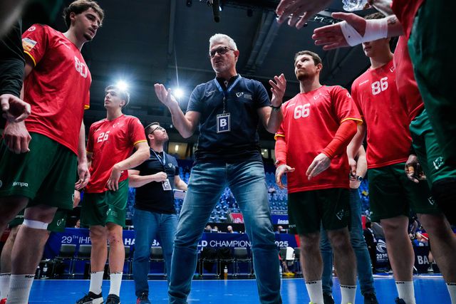 Paulo Jorge Pereira, treinador da Seleção nacional de andebol, no Mundial de 2025.