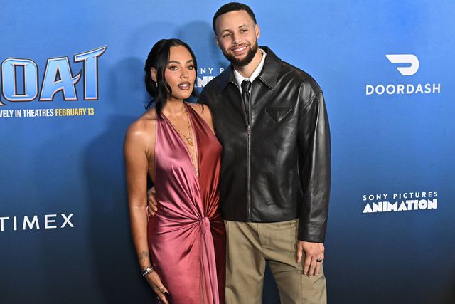 Stephen Curry e a mulher Ayesha na estreia do filme 'Goat'       Fotografia Imago