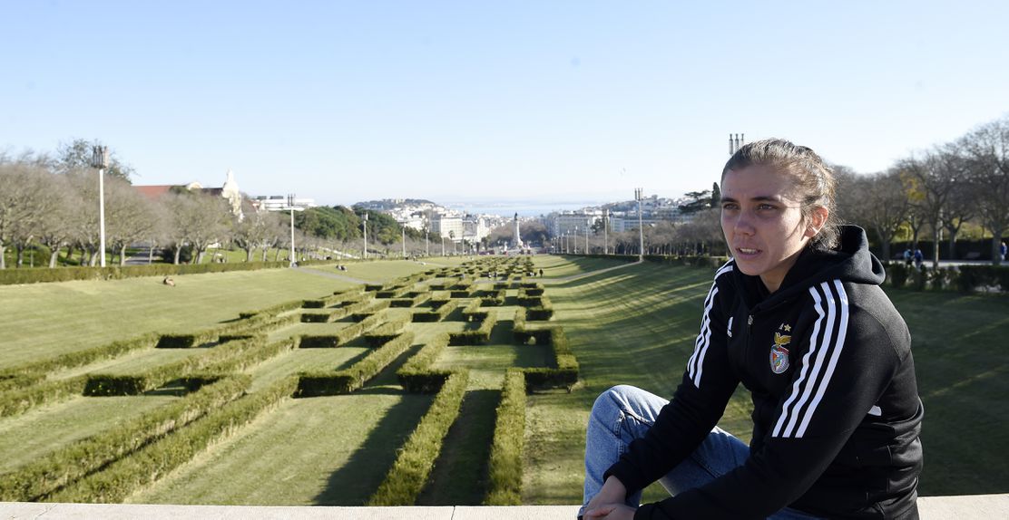 Pauleta, 28 anos, média espanhola do Benfica — Foto: André Alves