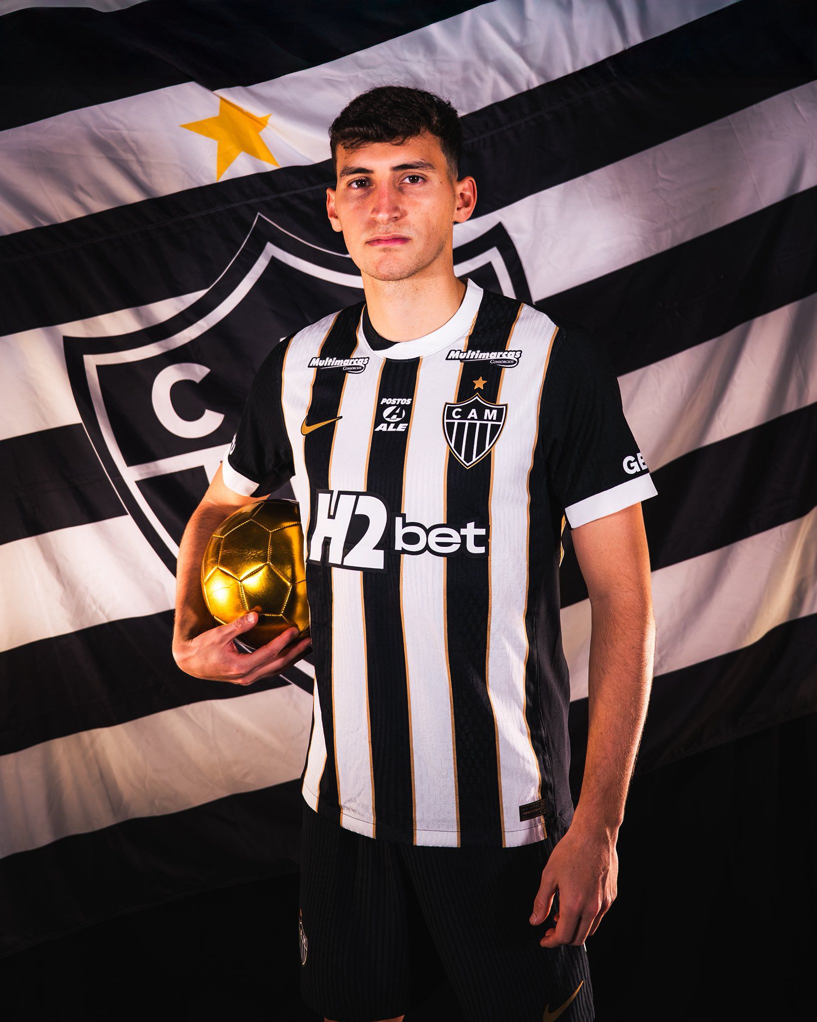 Tomás Pérez (Atlético Mineiro): O médio argentino, emprestado no início de fevereiro, figurou na ficha de jogo em duas ocasiões, mas ainda não se estreou - Foto: Atlético Mineiro