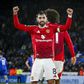 Bruno Fernandes a celebrar mais um golo pelo Man. United em casa do Leicester