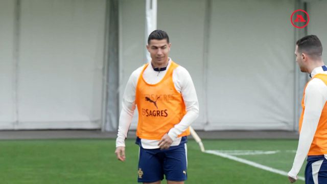 Muito vento no último treino da Seleção antes da partida para a Dinamarca