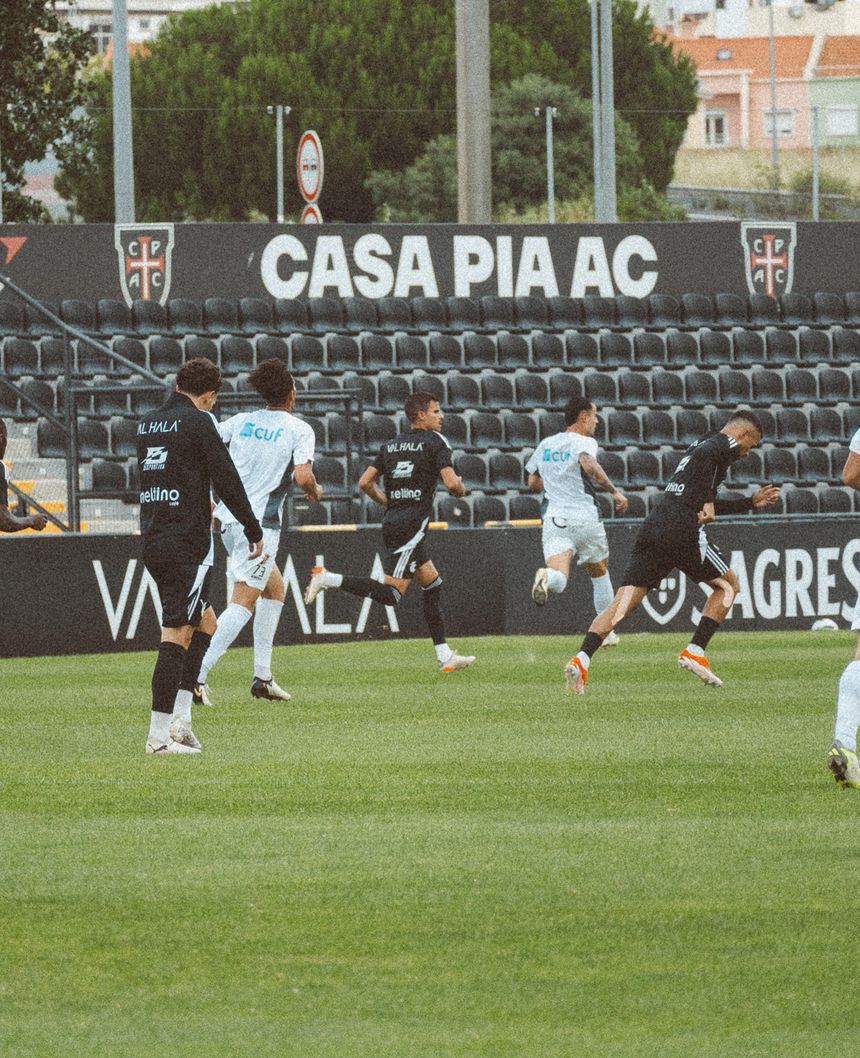 Casa Pia num jogo particular de pré-época, no início da época