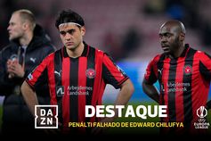 Que desastre! Tem o penálti decisivo nos pés, escorrega e Midtjylland é eliminado
