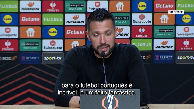 Farioli reage às 'remontadas' de Sporting e SC Braga: «É incrível, é um feito fantástico»