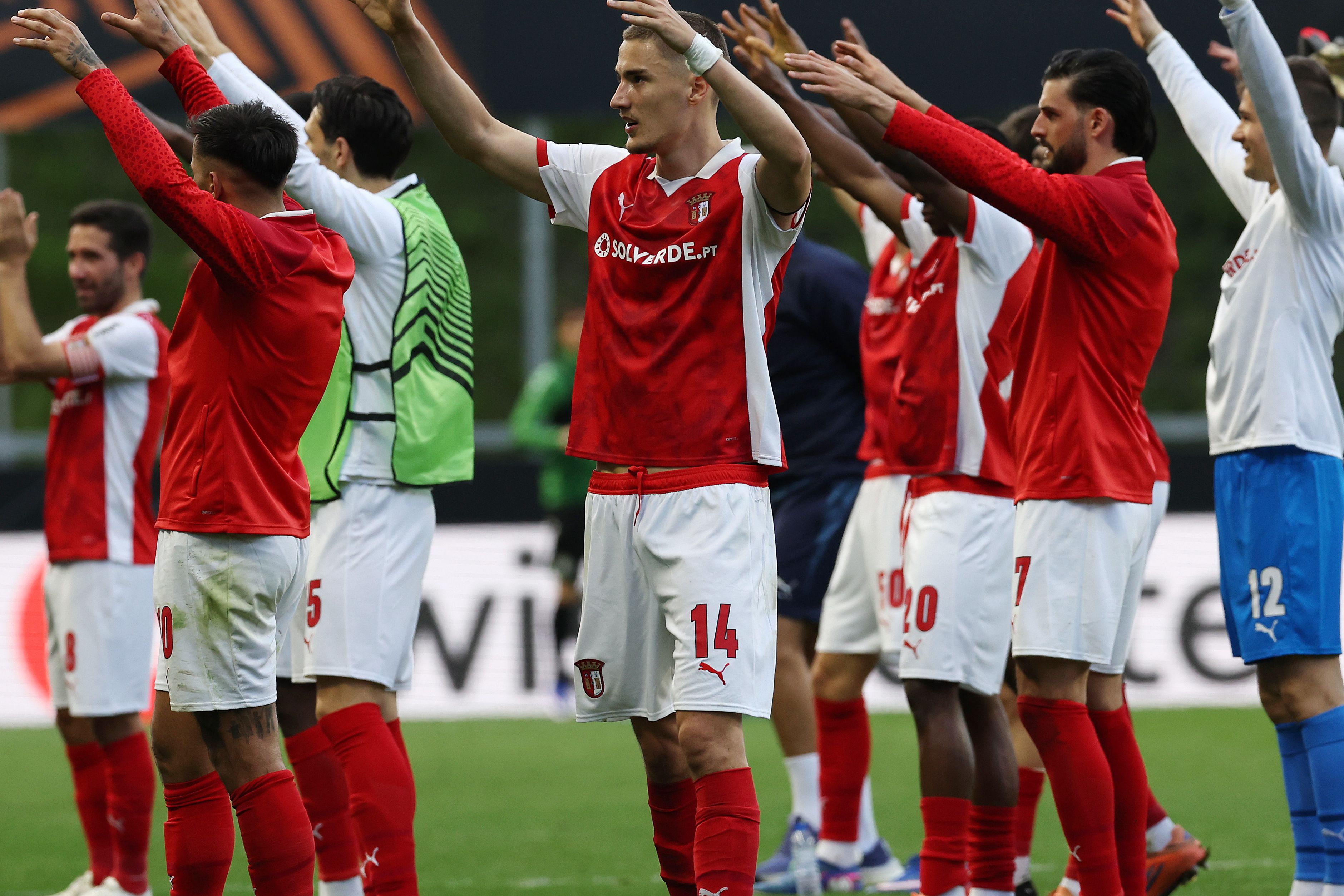 SC Braga está nos quartos de final da Liga Europa. Foto Estela Silva/LUSA