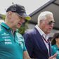 Adrian Newey, ex-chefe de equipa, ao lado de Lawrence Stroll, proprietário da Aston Martin F1