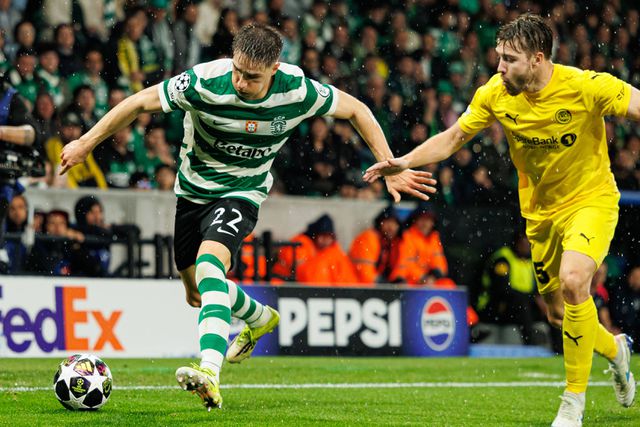 Fresneda foi quem mais correu com o Bodo/Glimt. O segundo em campo com mais quilómetros foi o lateral-esquerdo dos noruegueses, Fredrik Bjorkan porque passou o tempo a correr atrás do espanhol  - Foto: IMAGO