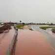 Estado da pista no Autódromo Ayrton Senna depois das chuvas  de há dois dias