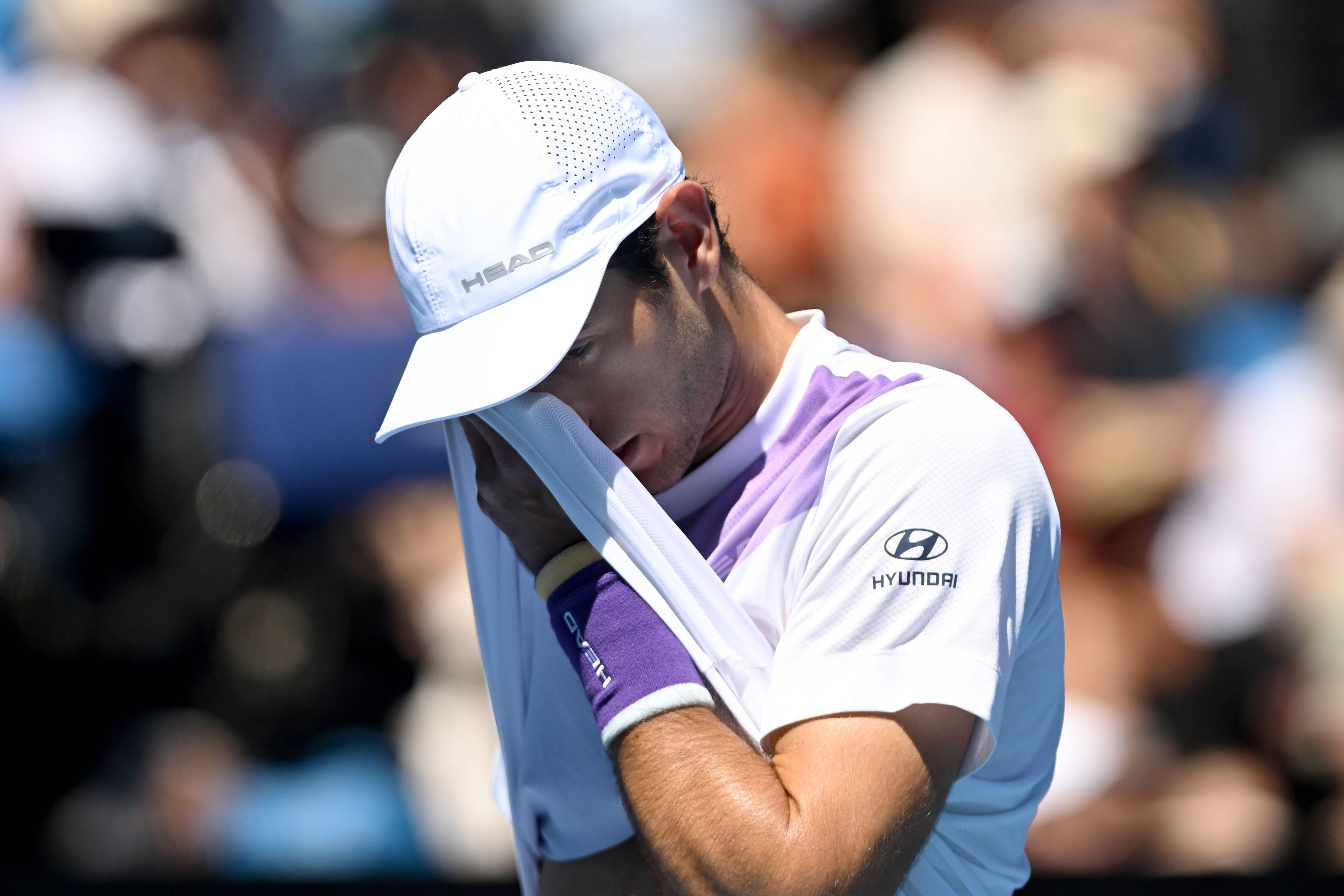 Borges ainda venceu o 'set' inaugural, mas depois não resistiu      Fotografia Imago