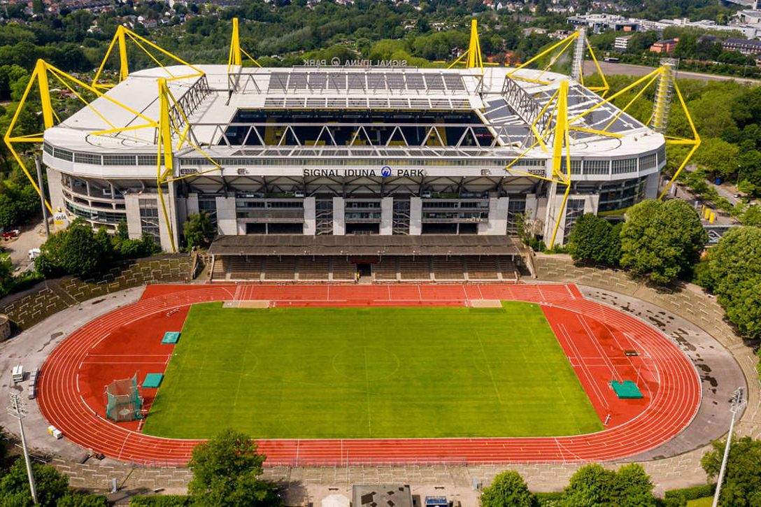 Estádio Rote Erde, em Dortmund, na Alemanha (foto: SL Benfica)