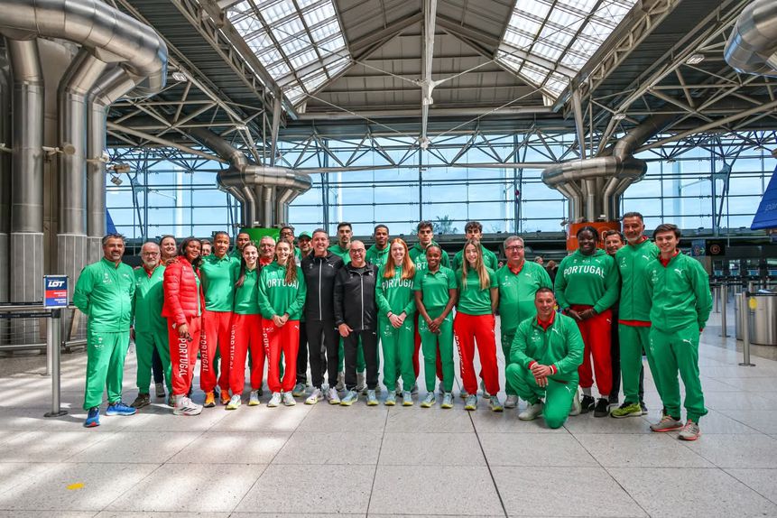 A comitiva portuguesa (Foto: FP Atletismo)