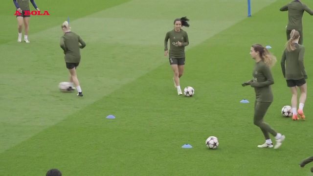 Treino do PSG antes da meia-final da Liga dos Campeões feminina contra o Lyon