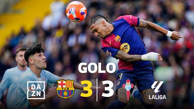 Raphinha imparável volta a marcar pelo Barcelona (vídeo)