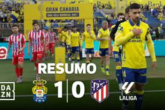 Essugo ameçou, Munoz marcou e Las Palmas venceu o Atlético de Madrid (resumo)