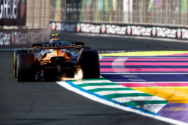Lando Norris em Jeddah, na Arábia Saudita