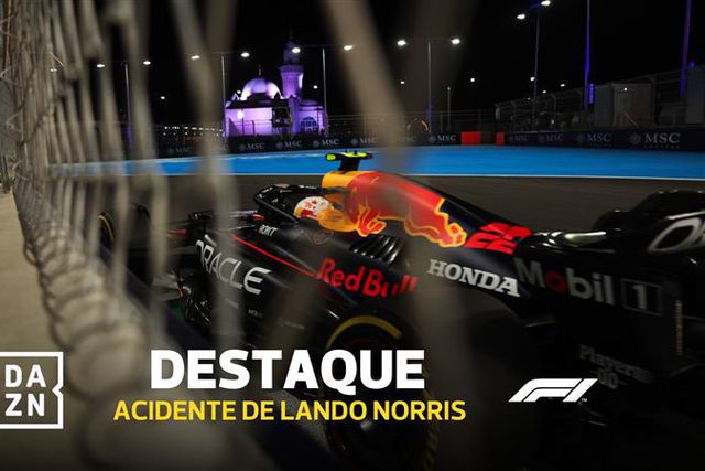 O acidente que tirou a 'pole' a Lando Norris (vídeo)