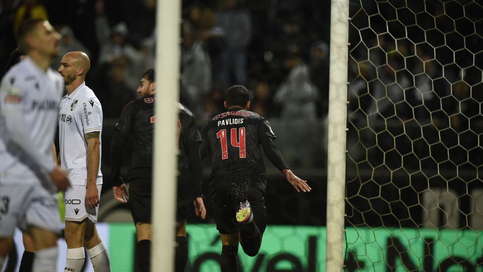 Pavlidis festeja em Guimarães. Foto GRAFISLAB