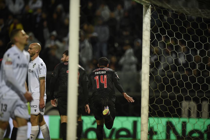 Pavlidis festeja em Guimarães. Foto GRAFISLAB