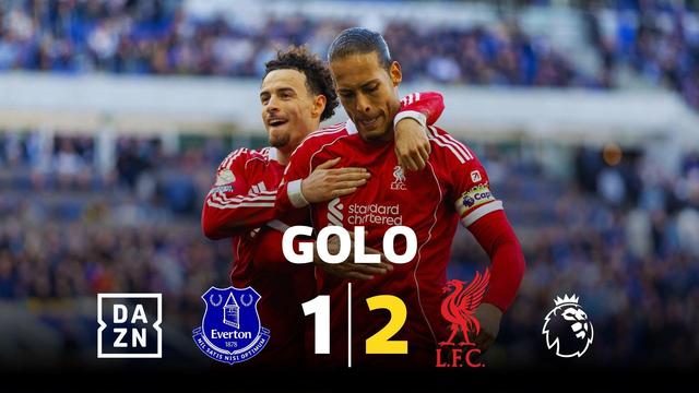 Van Dijk decide dérbi de 'Merseyside' aos 90+10'