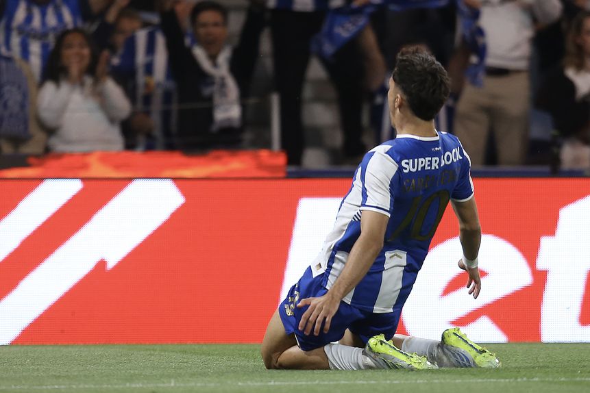 Gabri Veiga, autor do primeiro golo do FC Porto frente ao Tondela - Foto: Manuel Fernando Araújo/LUSA