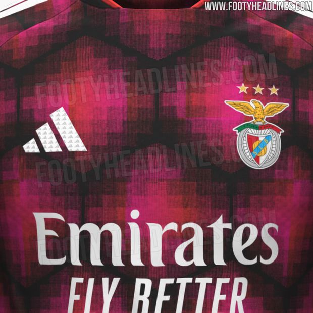 Visualização do conceito do terceiro equipamento, não sendo o desenho definitivo da camisola