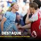 Gabriel não esperou pelo fim para pedir camisola a Haaland e ficou... com um trapo