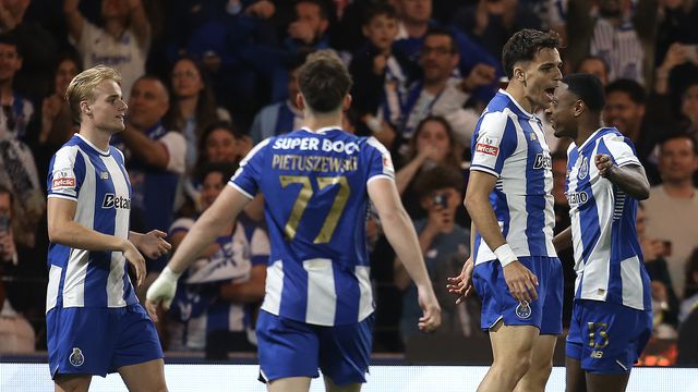 Assim se festejou um dos golos do FC Porto - Foto: Manuel Fernando Araújo/LUSA