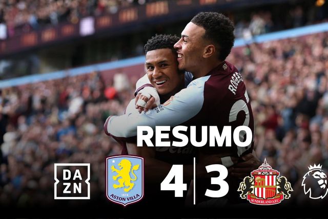 Aston Villa desperdiça vantagem, mas resgata vitória aos 90' em jogo de loucos