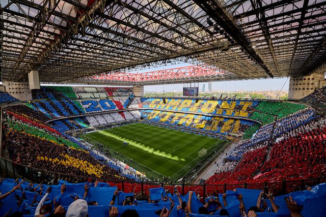 Incrível: a coreografia dos 'tiffosi' do Inter no jogo da consagração
