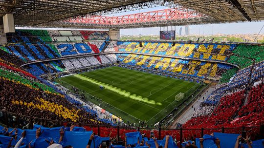 Incrível: a coreografia dos 'tiffosi' do Inter no jogo da consagração