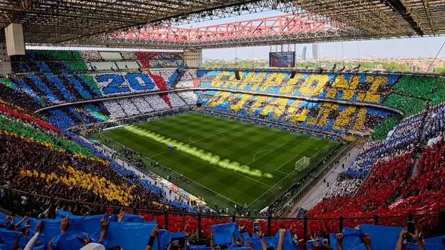 Incrível: a coreografia dos 'tiffosi' do Inter no jogo da consagração
