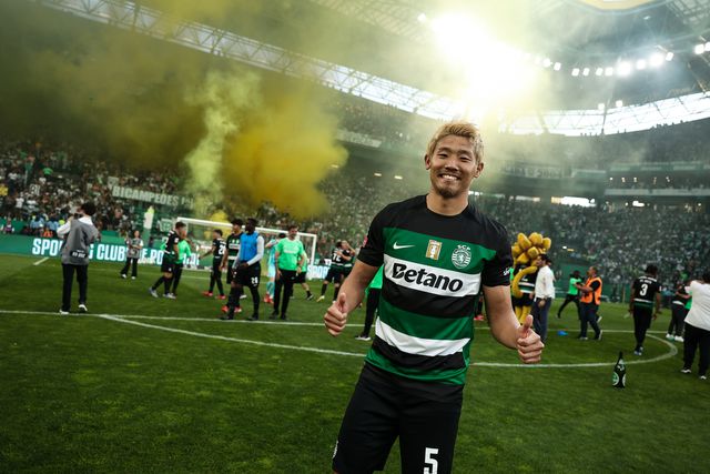 Morita durante os festejos do bicampeonato para os leões