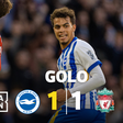 Parece fácil: a jogada que deu o empate ao Brighton frente ao Liverpool (vídeo)