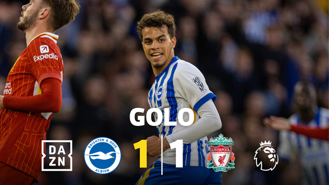 Parece fácil: a jogada que deu o empate ao Brighton frente ao Liverpool (vídeo)