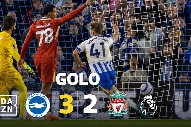 Foi preciso o VAR, mas Hinshelwood festejou mesmo a reviravolta com o Liverpool