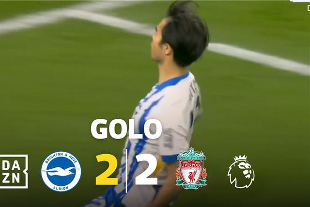 Quatro minutos em campo bastaram para Mitoma faturar (vídeo)