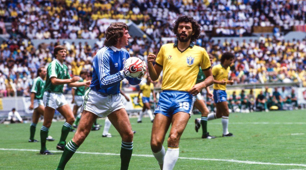 Pat Jennings, Irlanda do Norte - esteve no Mundial 1986, frente ao Brasil, no dia do 41.º aniversário (D.R.)