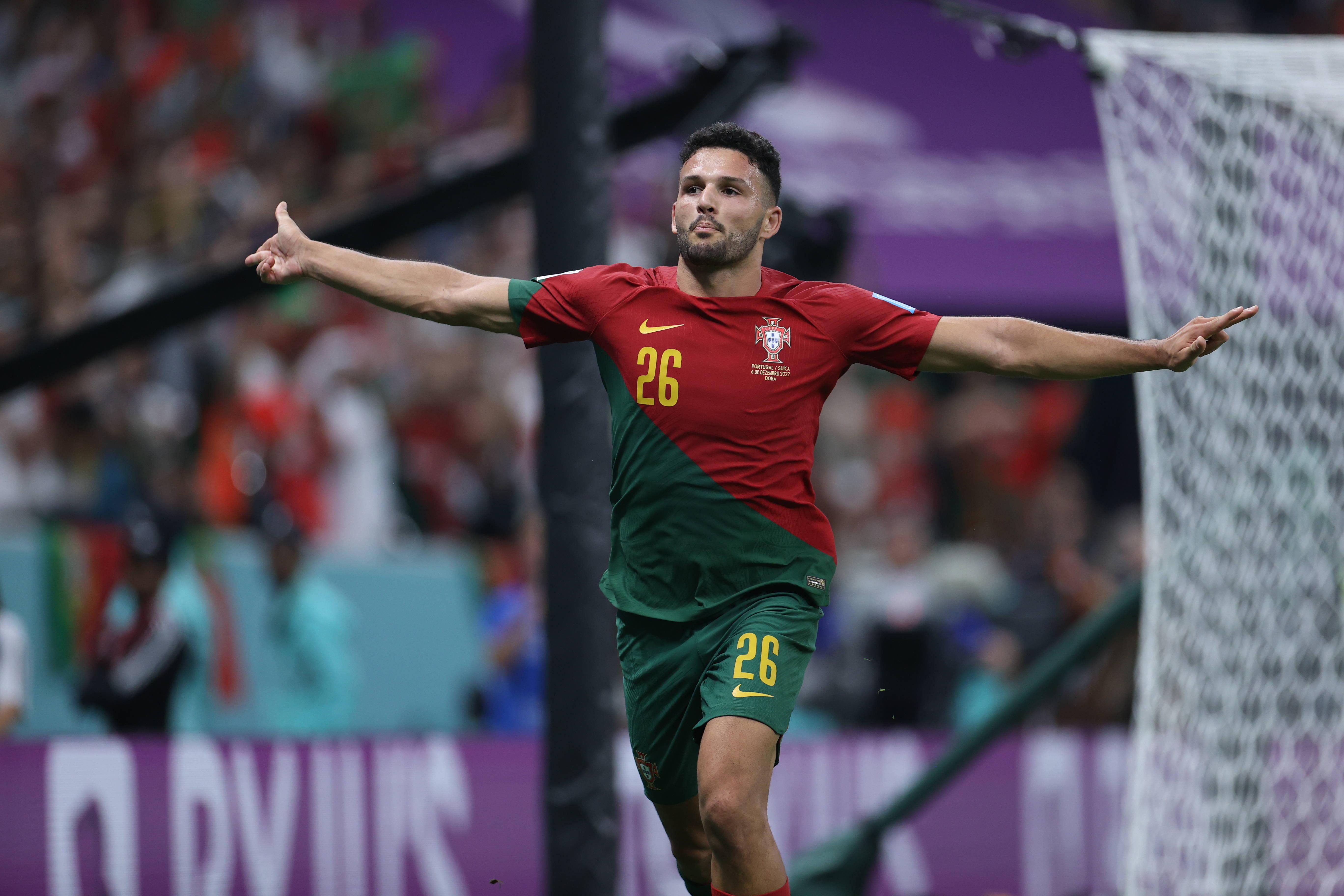 Gonçalo Ramos, na altura avançado do Benfica