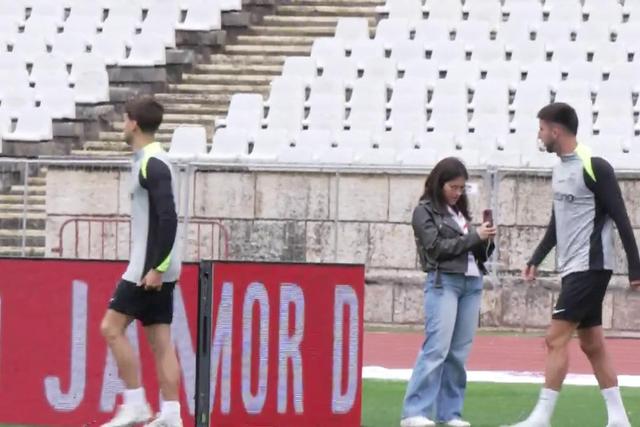 Treino do Sporting em imagens