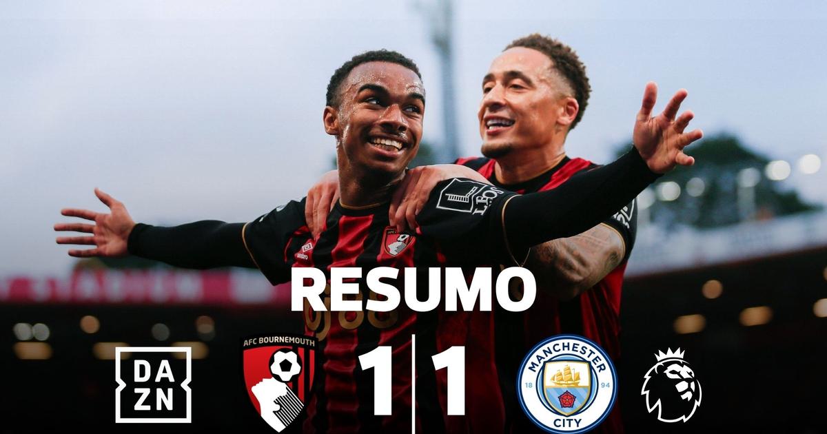 Escorregadela do Man. City em Bournemouth sagra o Arsenal campeão (resumo)