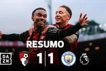 Escorregadela do Man. City em Bournemouth sagra o Arsenal campeão (resumo)