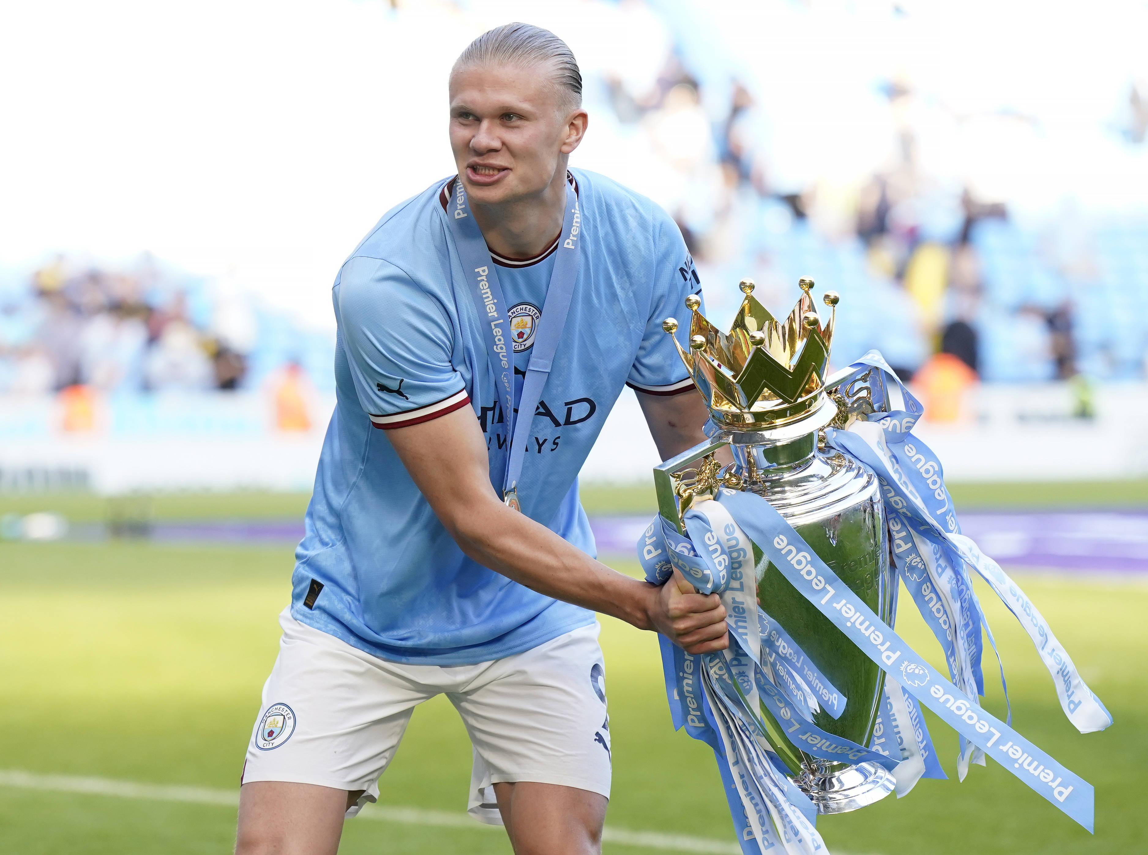 2022/23 - a chegada de Erling Haaland acentuou o domínio do Manchester City (foto: IMAGO)