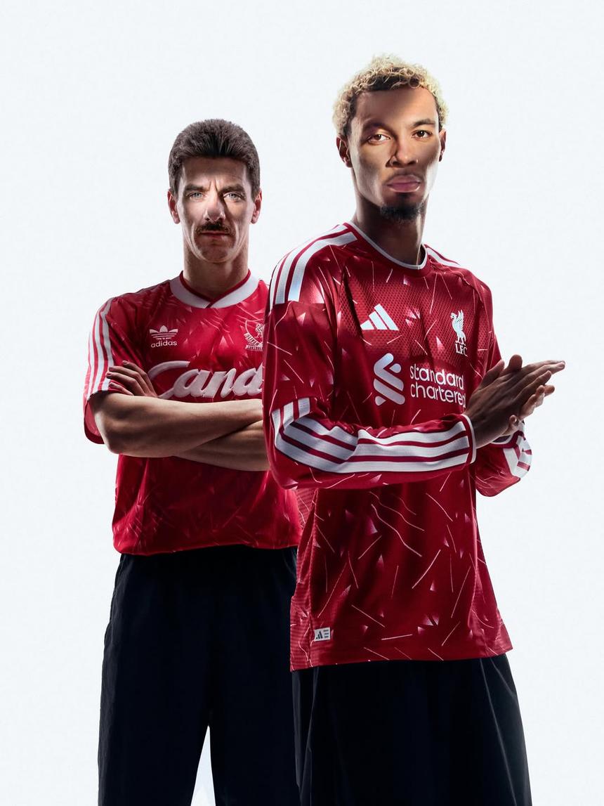 Nova camisola do Liverpool para 2026/27 - Ian Rush e Hugo Ekitiké